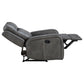 Conjunto de sofá reclinable tapizado de 3 piezas Raelynn gris