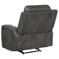 Conjunto de sofá reclinable tapizado de 3 piezas Raelynn gris