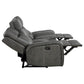 Conjunto de sofá reclinable tapizado de 3 piezas Raelynn gris