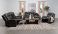 Conjunto de sofá reclinable tapizado de 3 piezas Raelynn gris