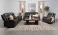 Conjunto de sofá reclinable tapizado de 3 piezas Raelynn gris