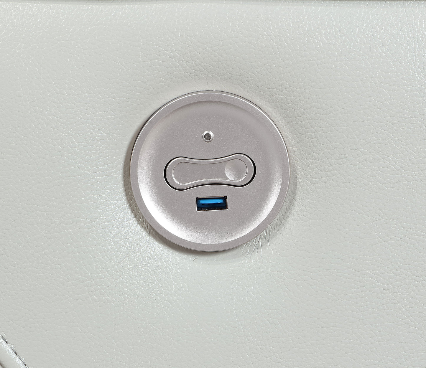 Conjunto de sofá reclinable eléctrico de 3 piezas Greenfield gris paloma