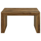 Mesa de centro cuadrada de madera maciza Odilia color castaño rojizo