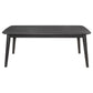 Juego de mesa de centro rectangular Radley de 3 piezas, color negro