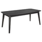 Juego de mesa de centro rectangular Radley de 3 piezas, color negro
