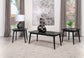 Juego de mesa de centro rectangular Radley de 3 piezas, color negro