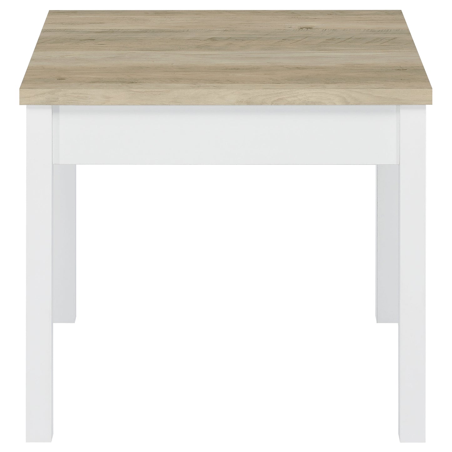Juego de mesa de centro Stacie de 3 piezas en pino envejecido y blanco