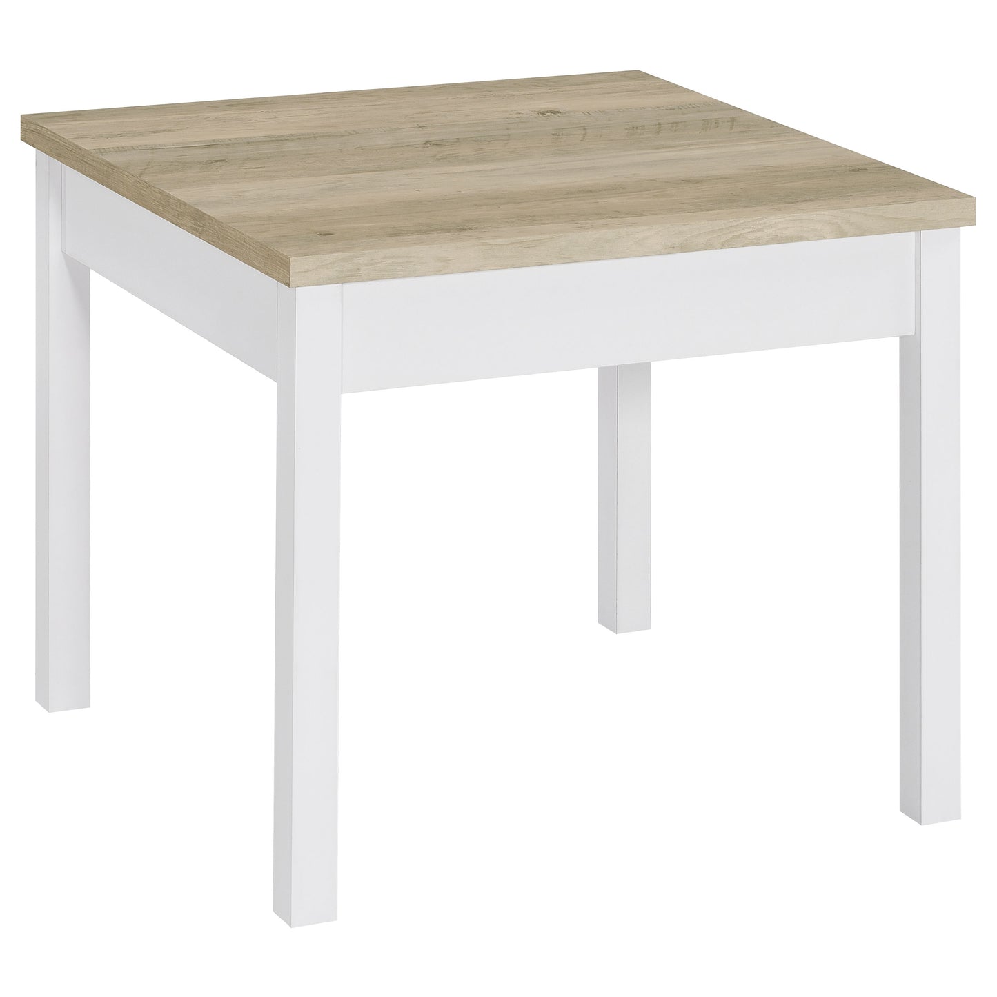 Juego de mesa de centro Stacie de 3 piezas en pino envejecido y blanco