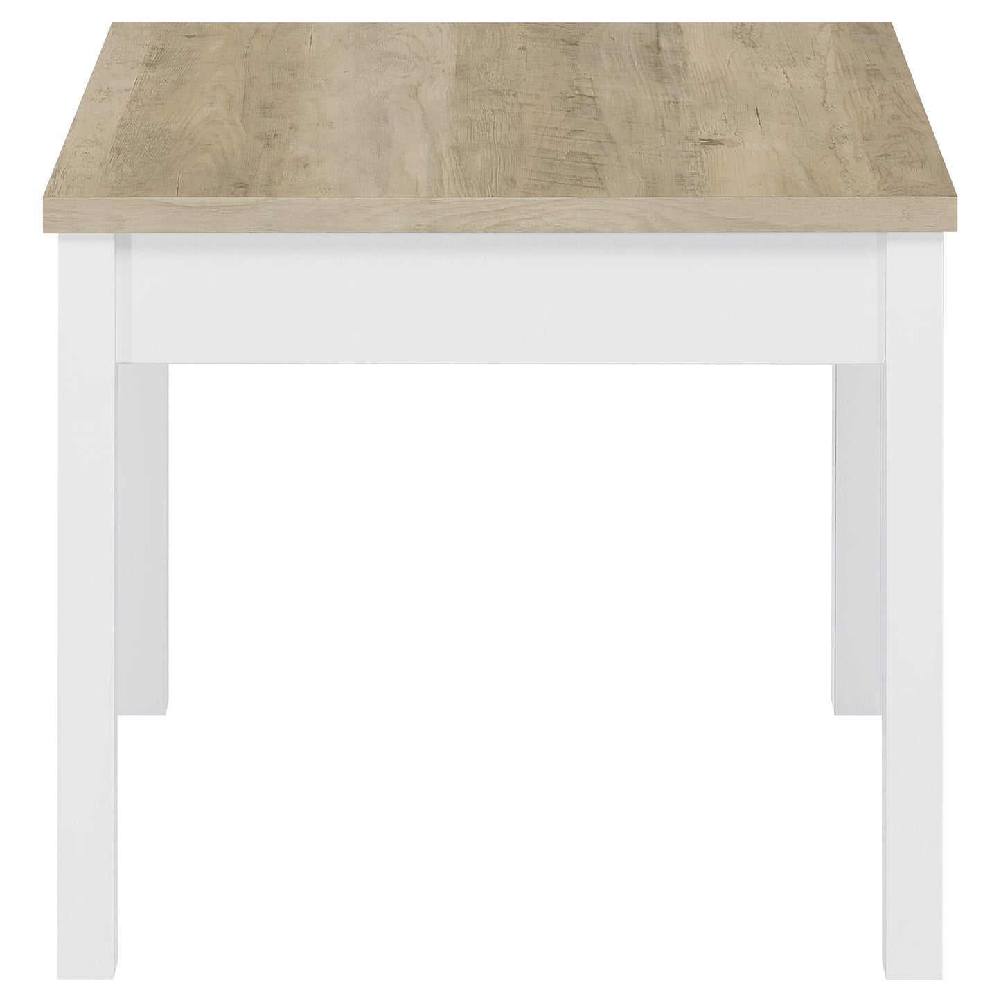 Juego de mesa de centro Stacie de 3 piezas en pino envejecido y blanco