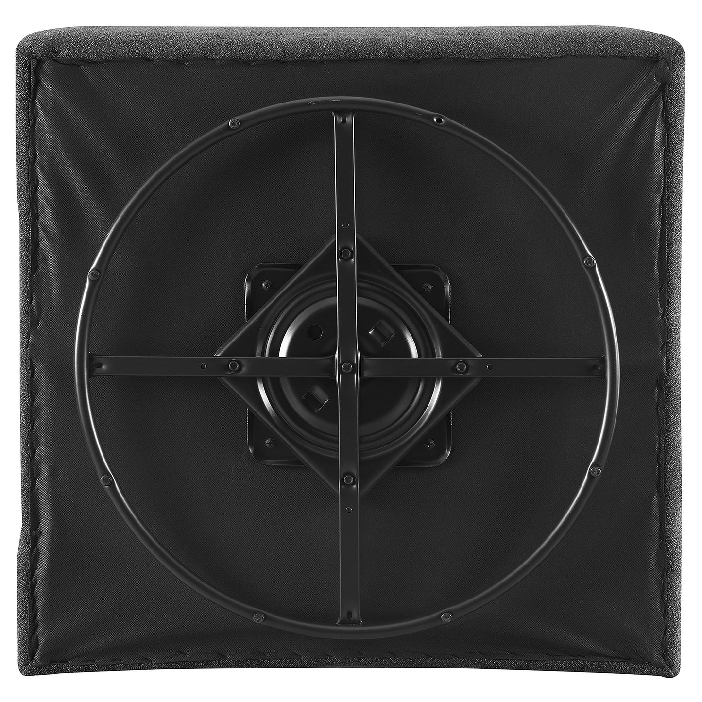 Silla giratoria sin brazos tapizada Cobie color carbón oscuro