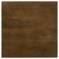 Mesa auxiliar decorativa con tapa de madera cuadrada Heitor, color marrón oscuro