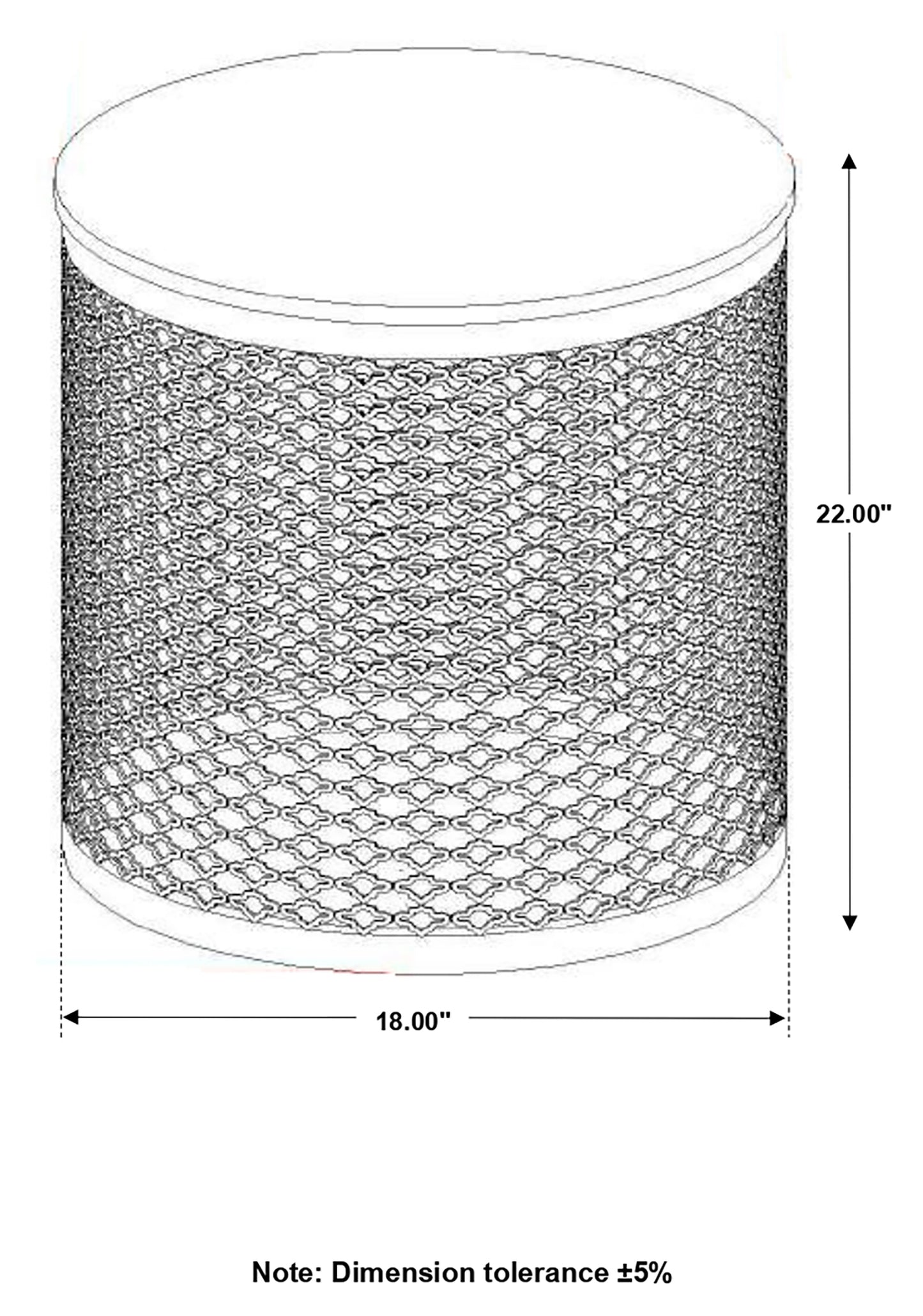 Mesa auxiliar con base de tambor redonda Aurora, color natural y negro