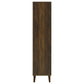 Elouise 4-door Engineered Wood Tall Accent Cabinet Dark Pine