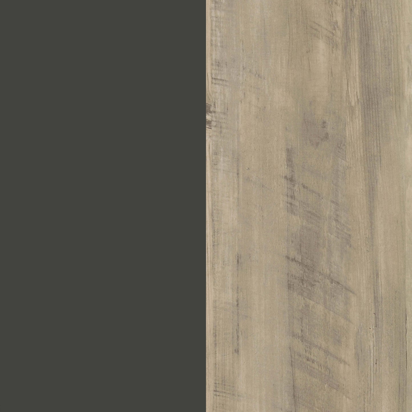 Gabinete de madera de ingeniería de 2 puertas Maeve, pino antiguo y gris