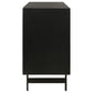 Aminah 3-door Wooden Accent Cabinet Natural and Black