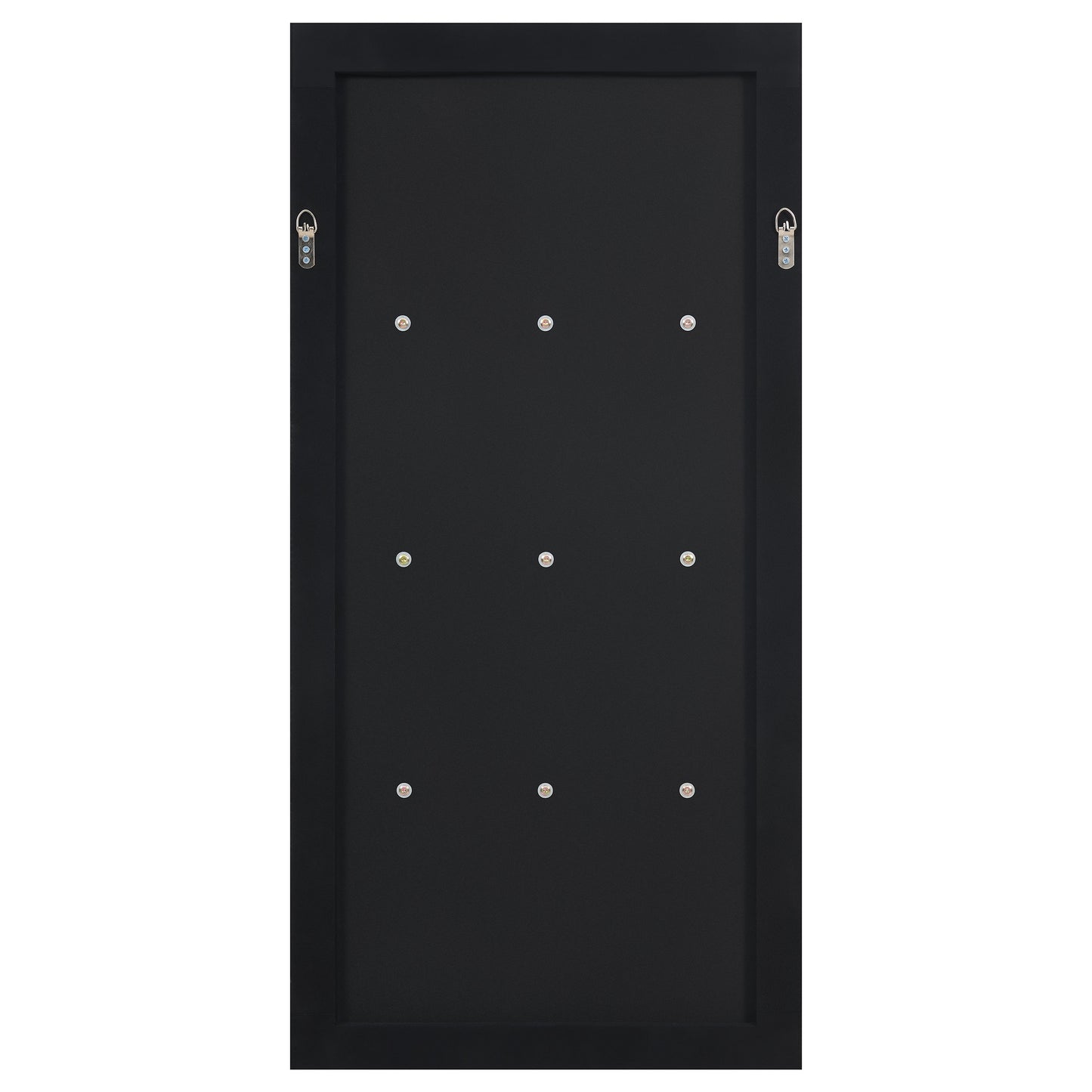 Espejo de pared rectangular Oriel de 24 x 47 pulgadas con 3 estantes, plateado