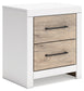 Charbitt Twin Panel Bed with Mirrored Dresser and Nightstand